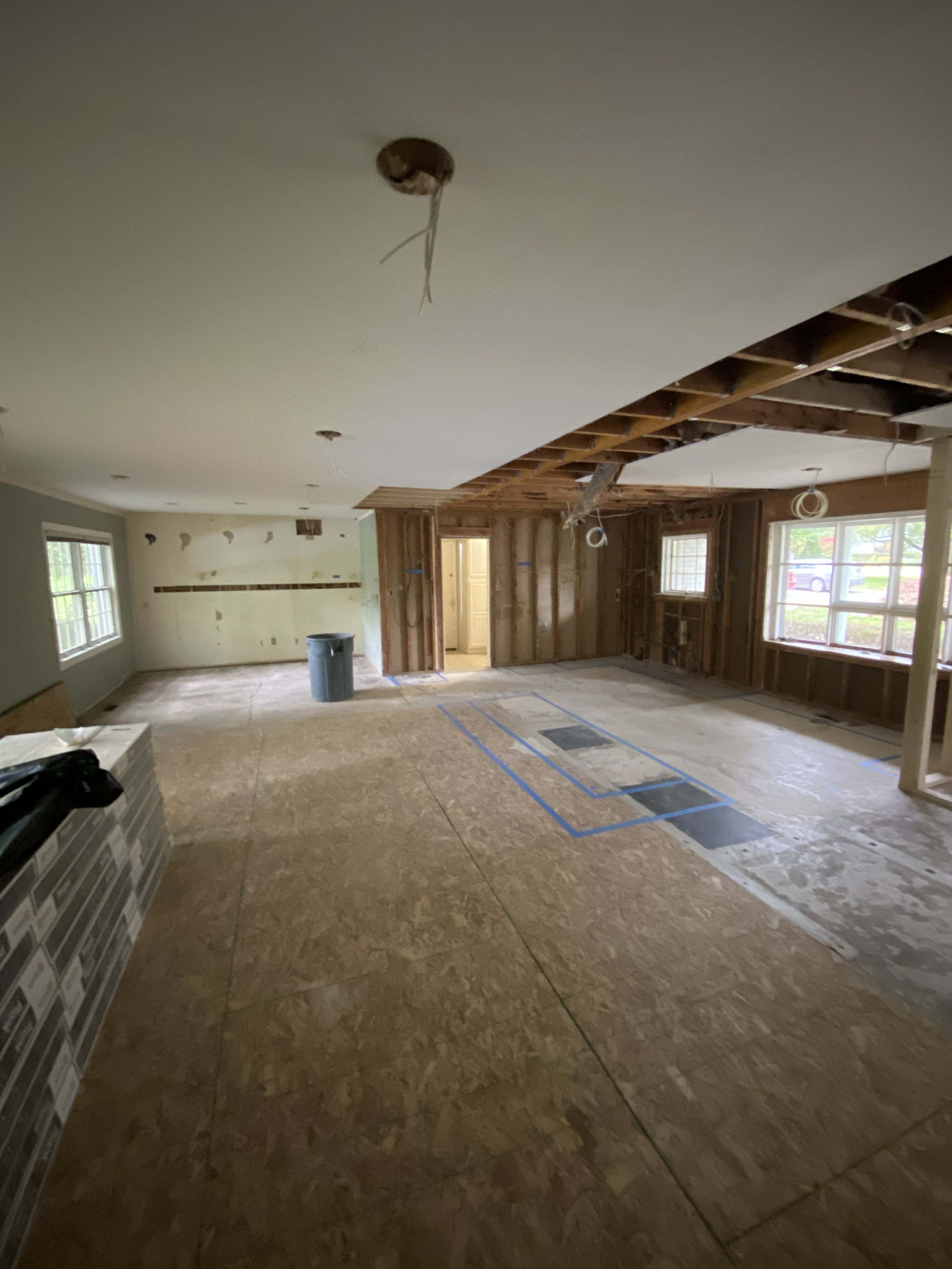 Open-Concept Kitchen Gut Renovation before: JD Contracting LLC, Southeast Michigan
